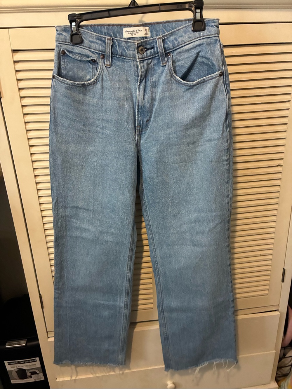 Abercrombie & Fitch Light Blue Wide-Leg Jeans